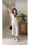 Siteros Ecru Linen Vest and Trousers Set - 3