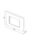 TEM Soft 3-module device frame, anthracite - 2