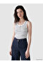 Nevavm U-Neck Striped Women's Undershirt with a Difference