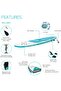 68242EP AquaQuest 320 10ft Inflatable Paddle Board Set - 3