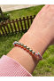 Colorful Glittery String Bracelet with Beads in Row - 5