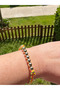 Colorful Glittery String Bracelet with Beads in Row - 5