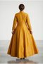 Rochie eleganta lunga din matase Noil imprimata manual - 2
