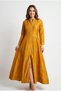 Rochie eleganta lunga din matase Noil imprimata manual