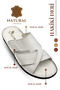 Men's Dei Slippers - Genuine Leather Men's Slippers with Light Soft Soles g White - 2