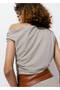 Drape asimetrik bluz - 4