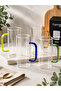 Glass Coffee Cup with Handle Transparent Glass Cup Tea and Coffee Cup Heat Resistant Stylish Design - 2