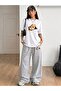 Unisex Women's Men's Zipper Bear Print Oversized Tshirt and Baggy Sweatpants - Summer Two-Piece Tracksuit Set - 2