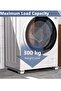 Movable Adjustable Washing Machine Base with Brake – Heavy-Duty Base for Washer, Dryer, Refrigerator, Supports Up to 300kg, Grey - 3