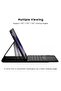 Smart Wireless Waterproof Detachable Magnetic Tablet Trackpad Keyboard Cover for S7 FE SM-T730/T736 with S Pen Holder (Black) - 3