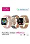 Compact Waterproof Smartwatch with Vibrant AMOLED Display, 7-Day Battery Life, 3 Interchangeable Straps