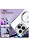 Magnetic Case for iPhone 14 Pro Max [MagSafe] Camera Lens Protector Plating Luxury Cover - 5