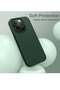 Case for iPhone 15 Pro Max Cover Green Slim Fit Soft Back TPU Cover Flexible Silicone Cover Matte for iPhone 15 Pro Max - 3