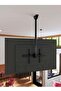 TV Ceiling Mount Bracket, Adjustable Height Full Motion 360 Deg Rotation Tilting Swiveling - 2