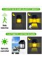 Pack Of 4 Pcs Solar Outdoor Motion Sensor Security Lights, 3 Modes, Wireless, Waterproof - 5