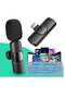Mini Lavalier Microphone Clip-on Omnidirectional Mic Transmitter Receiver D11123-1—JA Black