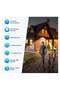 Solar Lights Outdoor [6 Pack/3 Working Mode], Security Motion Sensor Wireless IP 65 Waterproof (42 LED) - 2