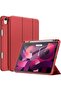 Trifold Red Smart Cover for iPad Air 13" (M2) 2024 – Includes Auto Wake/Sleep, Pencil Holder, TPU Back