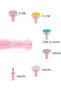Baby Nail Trimmer Electric No Sharp Claws Hurt, Baby Nail File Kit Manicure Set,6 in 1 Safety Cutter Trimmer Clipper for Toes and Fingers Pink - 2