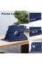 Navy Blue 360° Rotating Stand Case for iPad Air 5th/4th Gen (2022/2020) 10.9" with Pencil Holder - 5