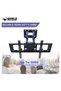 Full Motion Wall TV Mount for Most 32-70 inch TVs - Dual Articulating Arms Swivel & Tilt for LED LCD Flat & Curved TV - 3