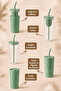 Detox Thermos Cup with Straw Borosilicate Glass Steel Thermos Mug 5 Different Uses 650 ml - 2