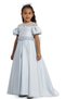 Girl's Evening Dress Lattice Beading Satin Long Princess Dress and Hairclip Set - Birthday, Party, Wedding, Graduation (3, 4, 5, 6, 7 Years) 35182Pr - 2