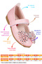 Dongan Velcro Stoned Bowknot Girls' Ballerina Shoes - 2