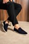 Ch2621 - Suvex Men's Shoes Leather Navy Blue - 3