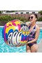 Inflatable Flirty Fiesta Oversized Beach Ball - Colorful Beach Ball with Pop Art Design - Large Water Ball - Fun Pool & Beach Ball 91 Cm. - 4