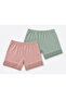Girl's 100% Cotton Boxer Briefs 2-Pack Flexible Comfortable Fit Daily Use Diamond Mode 55 56 57