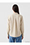 Ozmarka New Season White Women's 100% Linen Shirt - 4