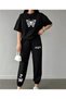 Unisex Oversize Shorts Set Short Sleeve T-Shirt Comfortable Fit Summer Casual Sports