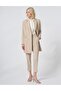 Men's Collared Basic Blazer Jacket Stone - 2