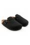 Trendy Unisex Women's and Men's Eva House Felt Closed-Front Home Slippers Black - 3