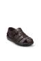 Emr 03532 Genuine Leather Men's Orthopedic Sandals Shoes - 2