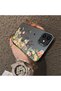 iPhone 11 Compatible Silicone Edge Hard Back Case Couple Phone Case with Floral Pattern - 4