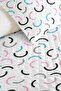 Geometric Young Room Single Pique Set - Pastel Pink Turquoise 160X220 cm Quilted Bedspread - 3