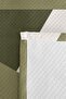 Green Geometric Bohemian Single Pique Set - Khaki White Minimal 160X220 cm Summer Bedspread - 7