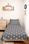 Pine Tree Gray Young Room Single Pique Set - Geometric Mustard 160X220 cm Quilted Bedspread - 2