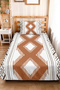 Bohemian Geometric Brown Young Room Single Pique Set-Ethnic 160X220 cm Quilted Bedspread - 5