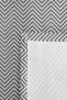 Gray Geometric Modern Young Room Single Pique Set-Zigzag White 160X220Cm Quilted Bedspread - 7