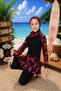 Three-Piece Girls' Hijab, Skirt, Long Tights, Hijab Closed Swimsuit - 5