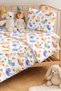 Bird Flower Pastel Children's Room Single Pique Set-Blue Yellow 160X220 cm Quilted Bedspread - 2