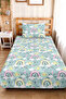 Rainbow Cloud Blue Girls' Pique Set-Pastel Cute Pink Baby Room Bedspread-160X220Cm - 6