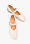 Giela Women's Genuine Leather Ballerinas - Beige - 3