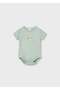 Newborn Baby Double Bodysuit Green - 2