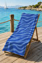 Blue Wave Stripe Patterned 70X150 Beach Towel
