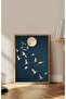 Turns in the Moonlight Animal Decorative Framed Mdf Painting - 2