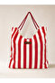 Tote Rota Daily Fabric Bag Lined Inner Pocket Cotton Twisted Column Bag - 2